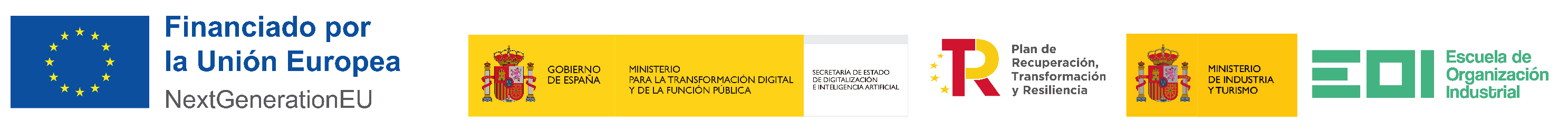 Partners de Método Grupo: Financiado por la Unión Europea NextGenerationEU, Gobierno de España: Ministerio de Industria y Turismo, Plan de Recuperación, Transformación y Resiliencia y Escuela de Organización Industrial.